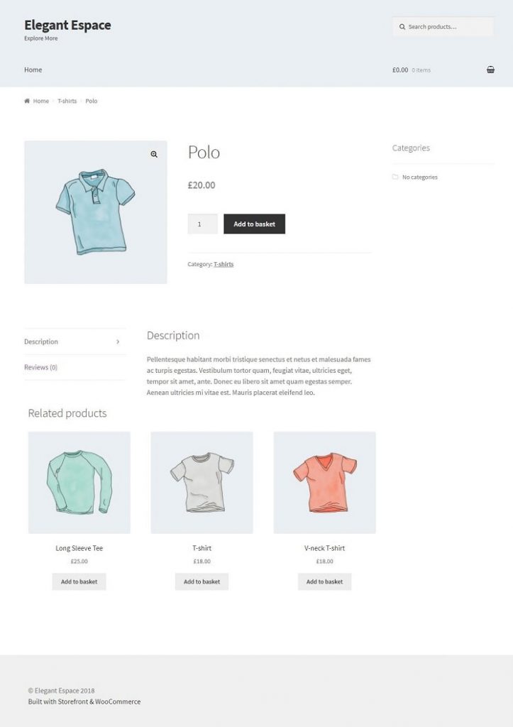 woocommerce individual product page