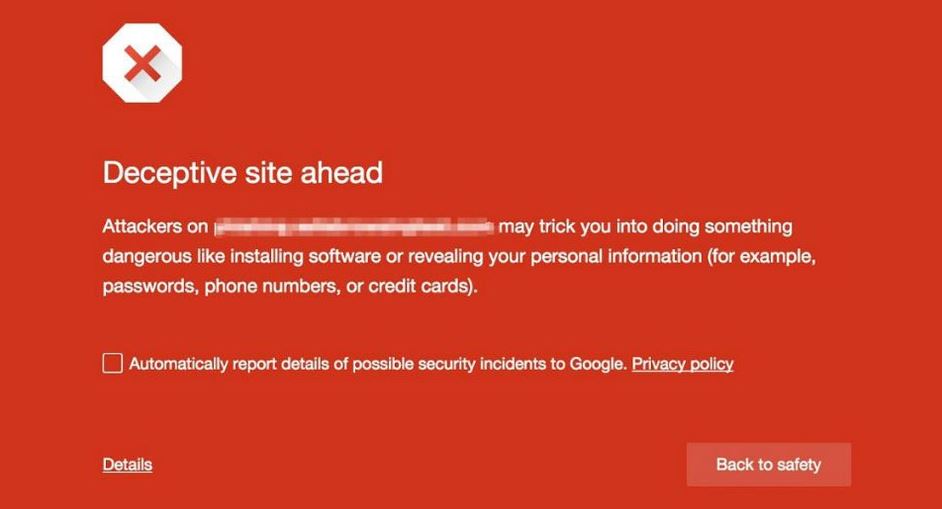 how google warns non https site