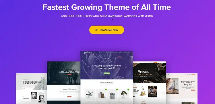 download astra theme