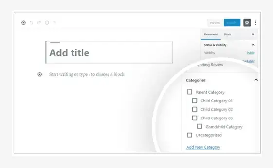 add categories to blog post
