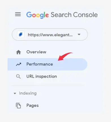 google search console performance tab